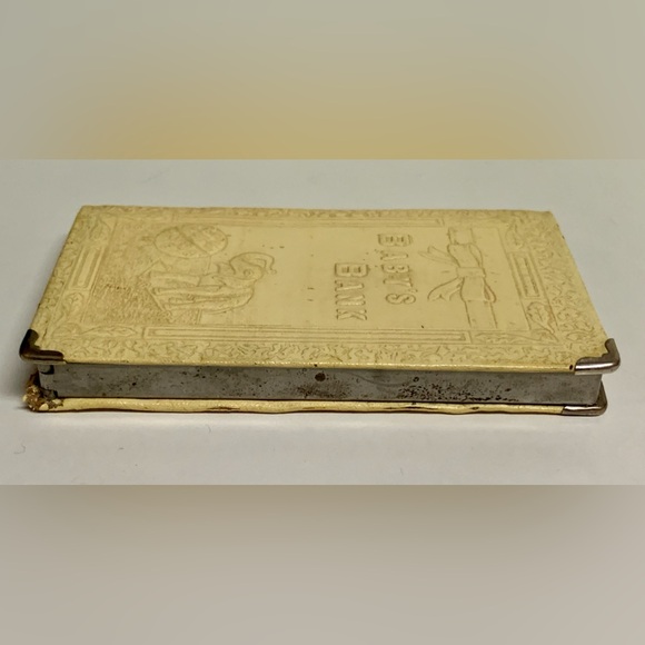 1920s Vintage Zell Baby's Book Faux Book Coin Bank - Picture 14 of 14